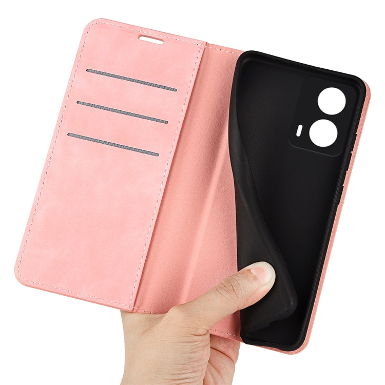 For Motorola Moto G24 Retro-skin Magnetic Suction Leather Phone Case