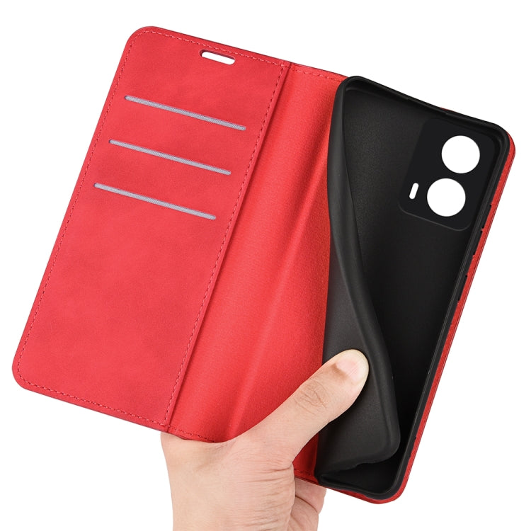 For Motorola Moto G24 Retro-skin Magnetic Suction Leather Phone Case