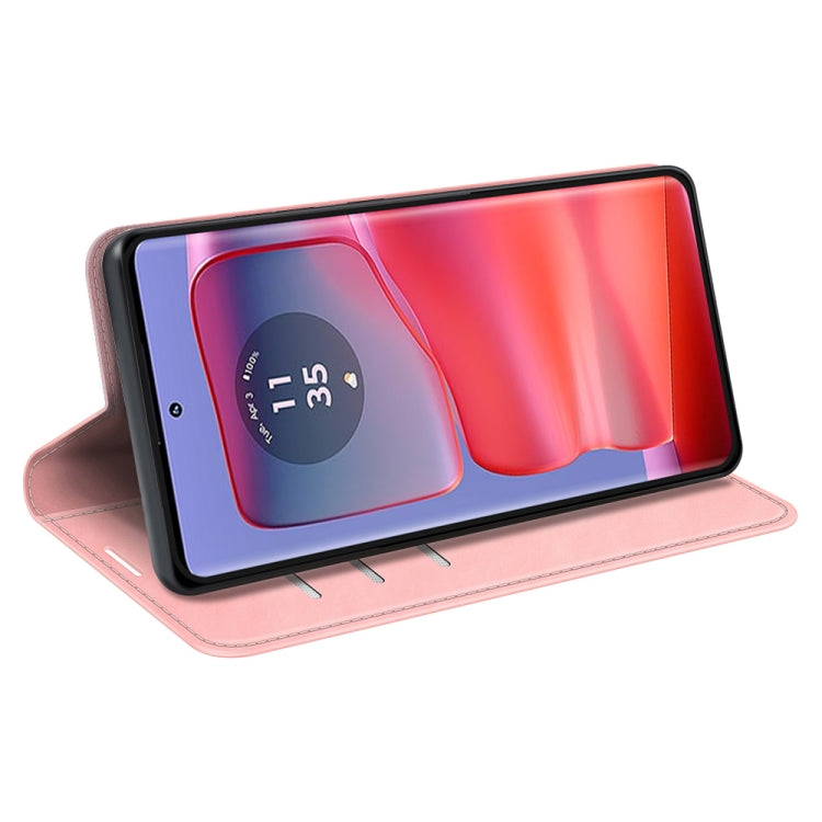 For Motorola Edge 50 Pro Retro-skin Magnetic Suction Leather Phone Case