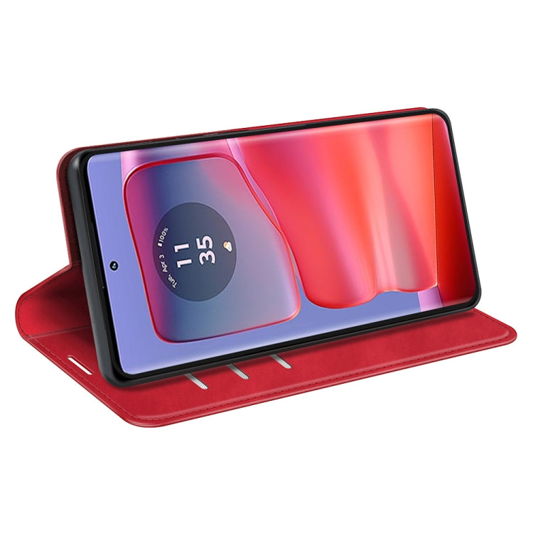For Motorola Edge 50 Pro Retro-skin Magnetic Suction Leather Phone Case