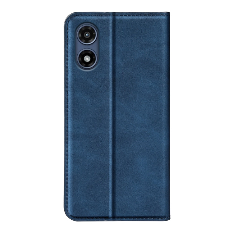 For Motorola Moto G Play 2024 Retro-skin Magnetic Suction Leather Phone Case