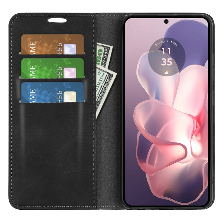 For Motorola Moto G Power 5G 2024 Retro-skin Magnetic Suction Leather Phone Case