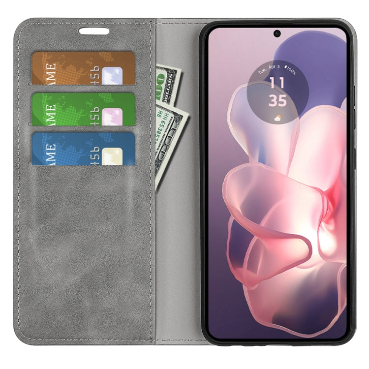 For Motorola Moto G Power 5G 2024 Retro-skin Magnetic Suction Leather Phone Case