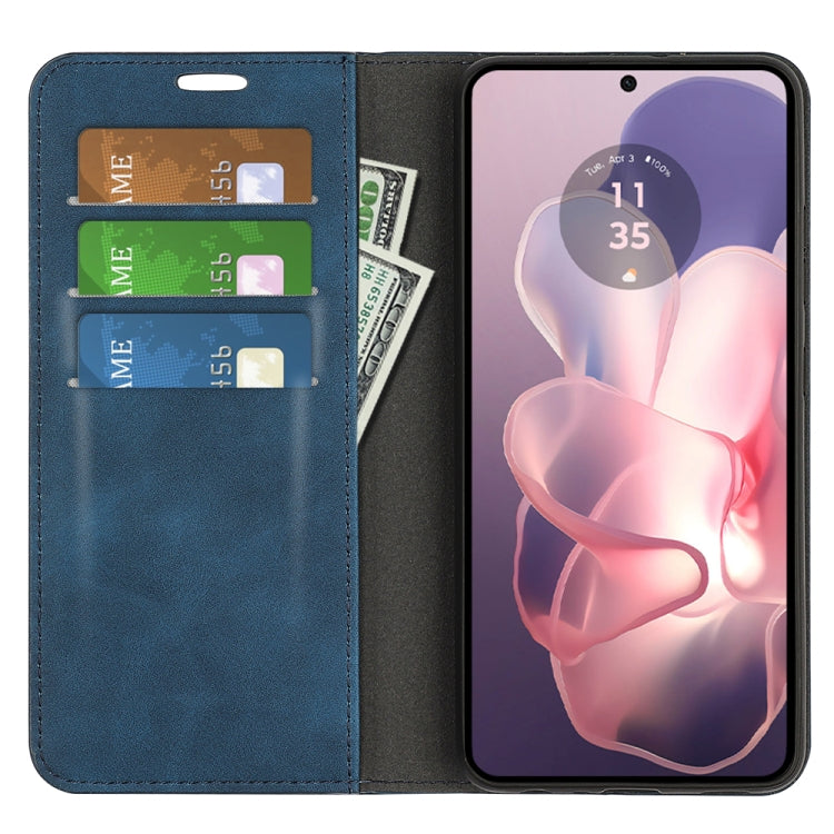 For Motorola Moto G Power 5G 2024 Retro-skin Magnetic Suction Leather Phone Case