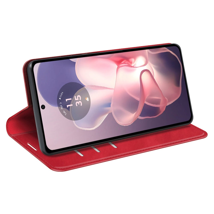 For Motorola Moto G Power 5G 2024 Retro-skin Magnetic Suction Leather Phone Case
