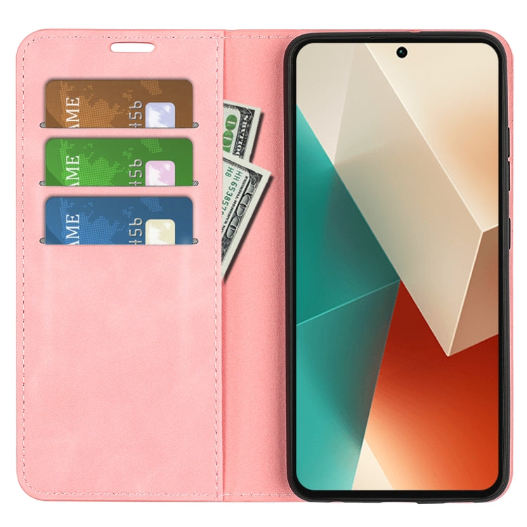 For Motorola Edge 50 Fusion Retro-skin Magnetic Suction Leather Phone Case