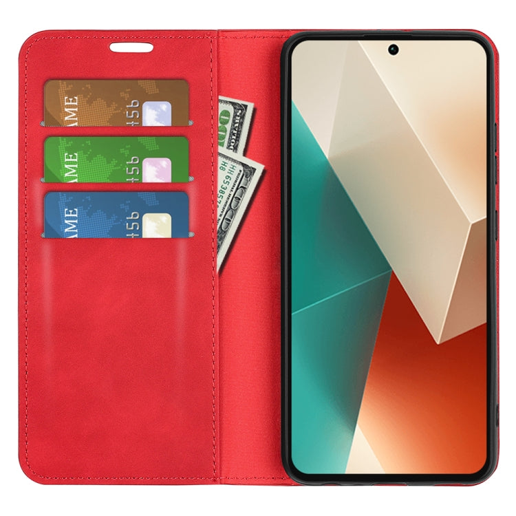 For Motorola Edge 50 Fusion Retro-skin Magnetic Suction Leather Phone Case