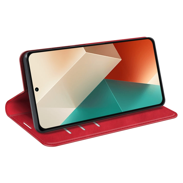 For Motorola Edge 50 Fusion Retro-skin Magnetic Suction Leather Phone Case