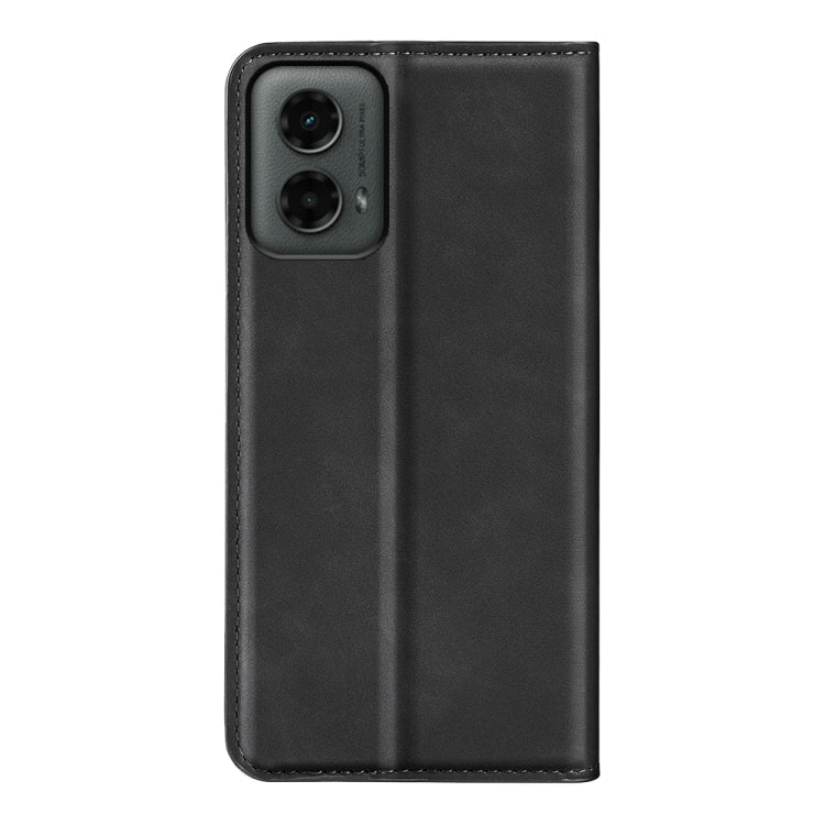 For Motorola Moto G 5G 2024 Retro-skin Magnetic Suction Leather Phone Case