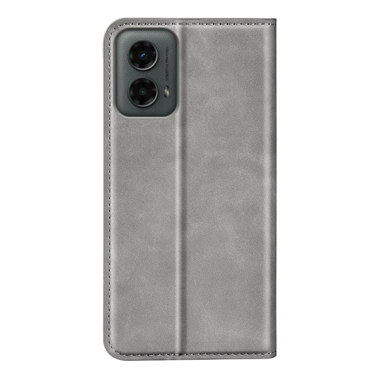 For Motorola Moto G 5G 2024 Retro-skin Magnetic Suction Leather Phone Case