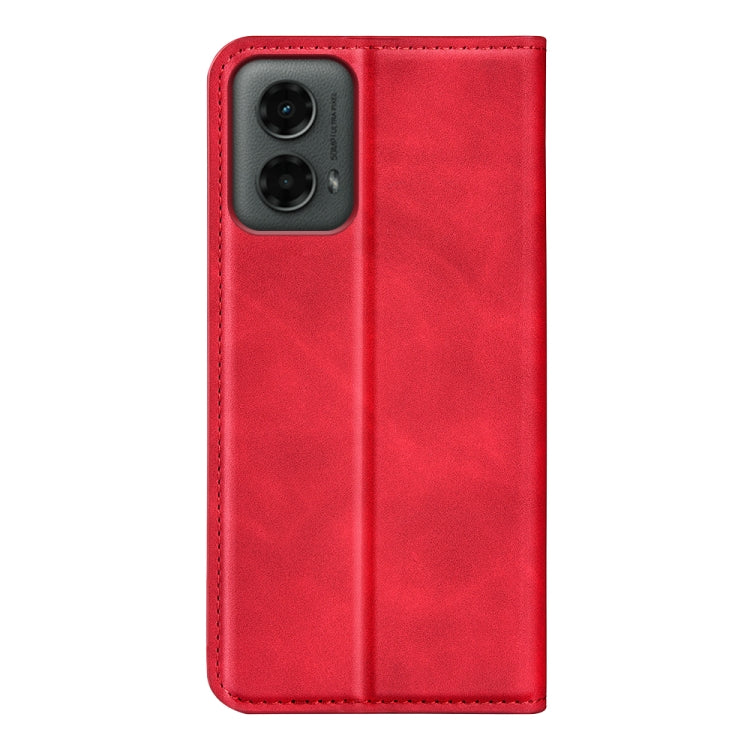For Motorola Moto G 5G 2024 Retro-skin Magnetic Suction Leather Phone Case