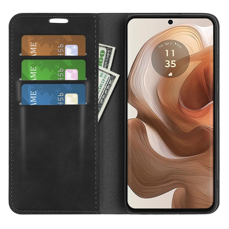 For Motorola Edge 50 Ultra Retro-skin Magnetic Suction Leather Phone Case