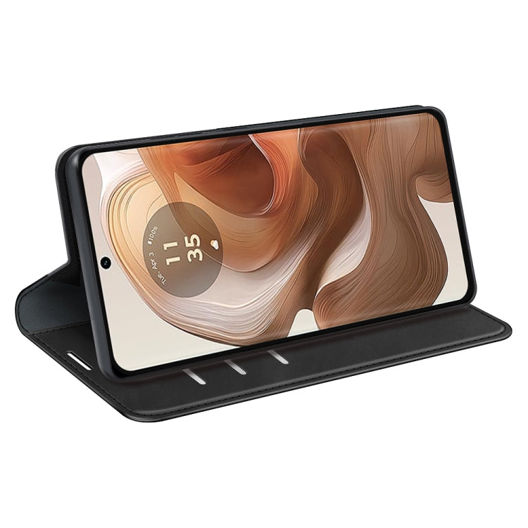 For Motorola Edge 50 Ultra Retro-skin Magnetic Suction Leather Phone Case