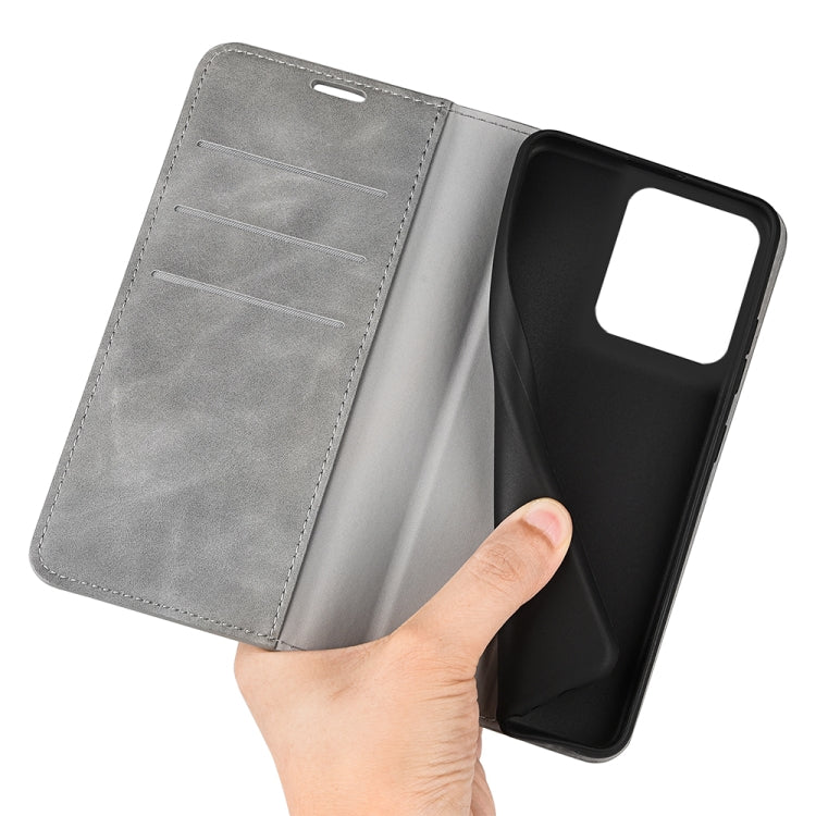 For Motorola Edge 50 Ultra Retro-skin Magnetic Suction Leather Phone Case