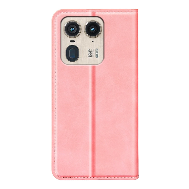 For Motorola Edge 50 Ultra Retro-skin Magnetic Suction Leather Phone Case