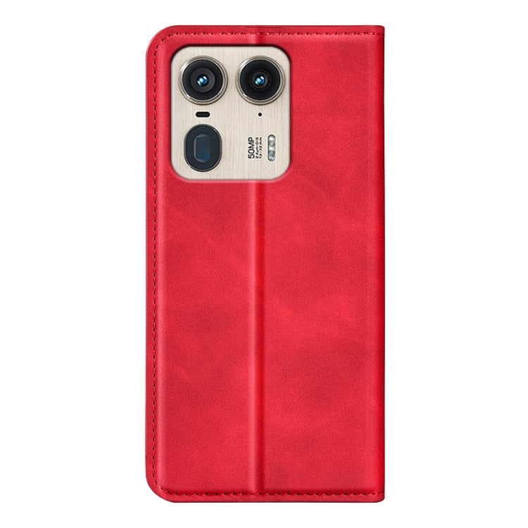 For Motorola Edge 50 Ultra Retro-skin Magnetic Suction Leather Phone Case