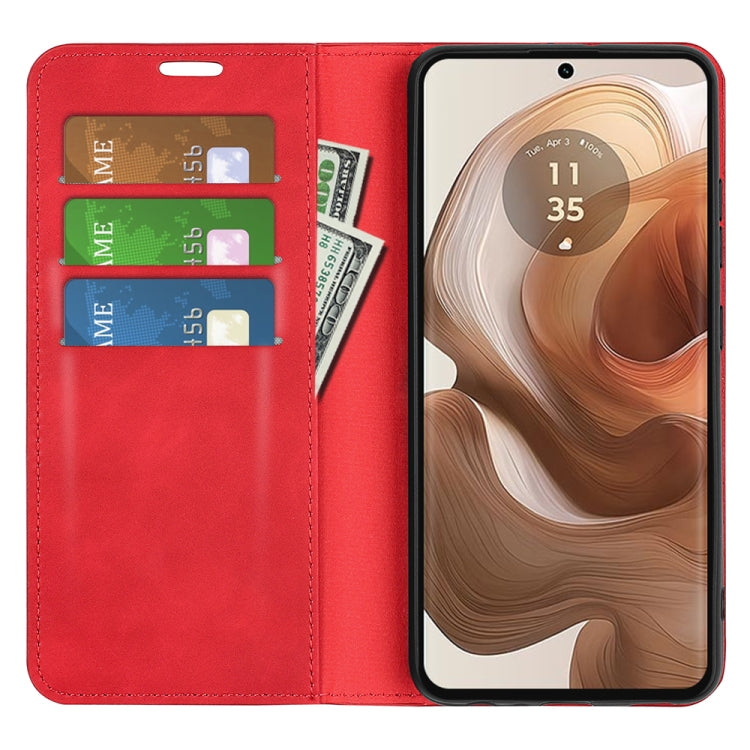 For Motorola Edge 50 Ultra Retro-skin Magnetic Suction Leather Phone Case