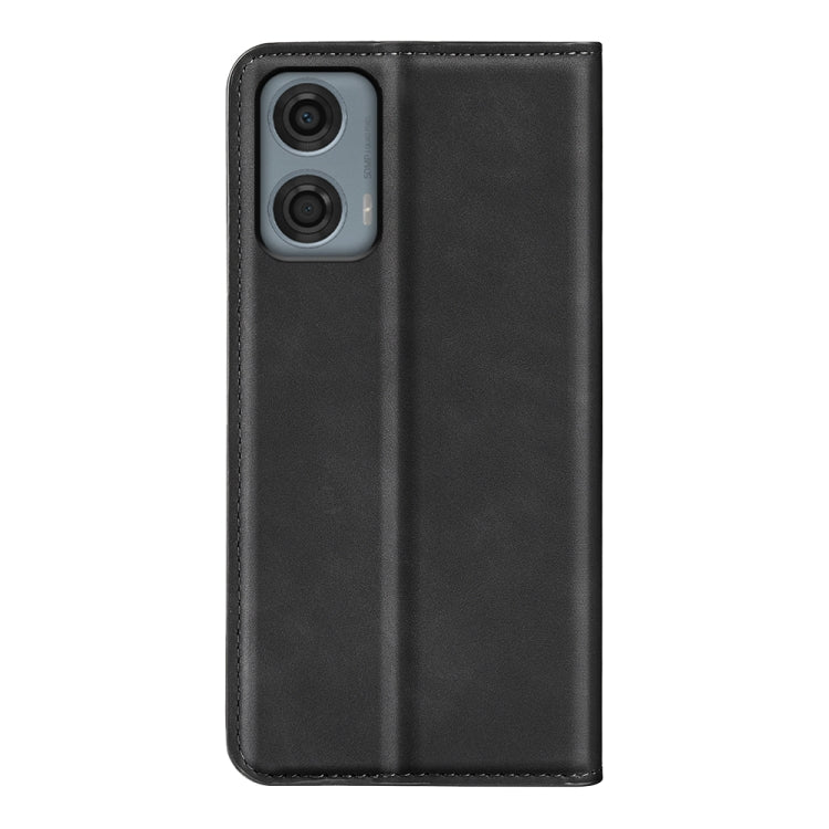 For Motorola Moto G24 Power Retro-skin Magnetic Suction Leather Phone Case
