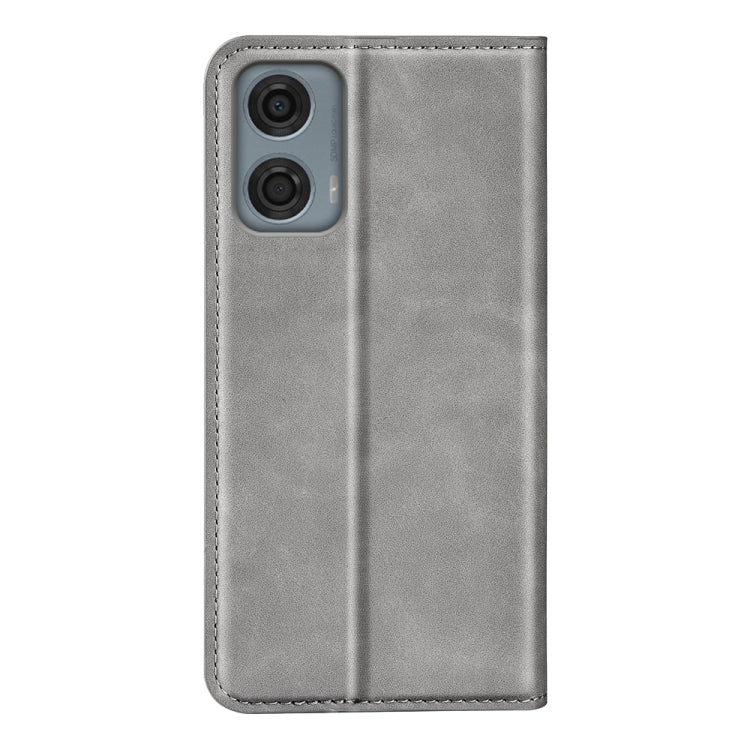 For Motorola Moto G24 Power Retro-skin Magnetic Suction Leather Phone Case