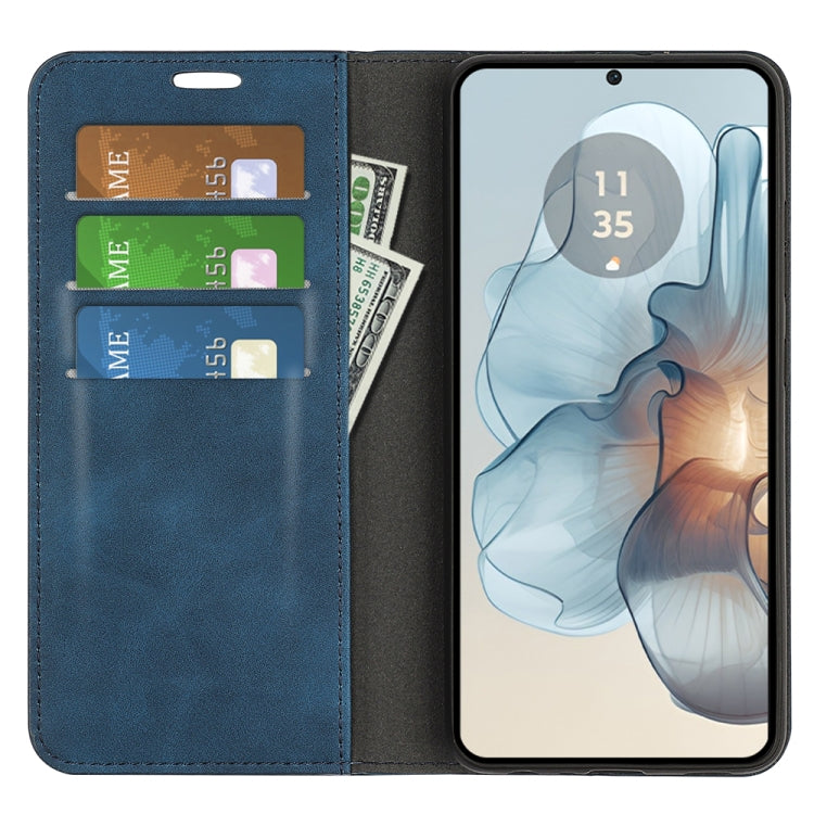 For Motorola Moto G24 Power Retro-skin Magnetic Suction Leather Phone Case