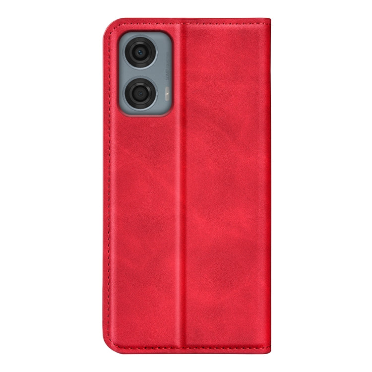 For Motorola Moto G24 Power Retro-skin Magnetic Suction Leather Phone Case