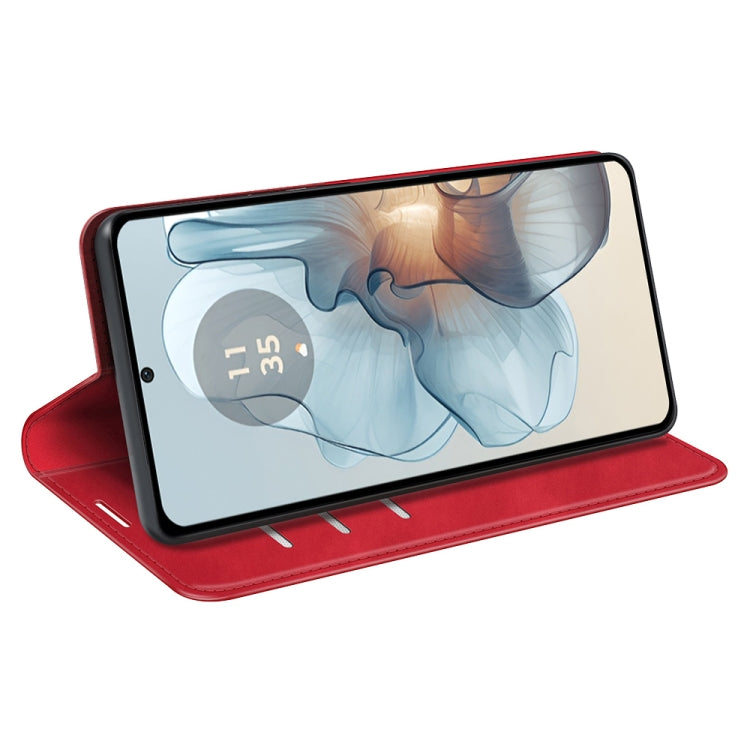 For Motorola Moto G24 Power Retro-skin Magnetic Suction Leather Phone Case