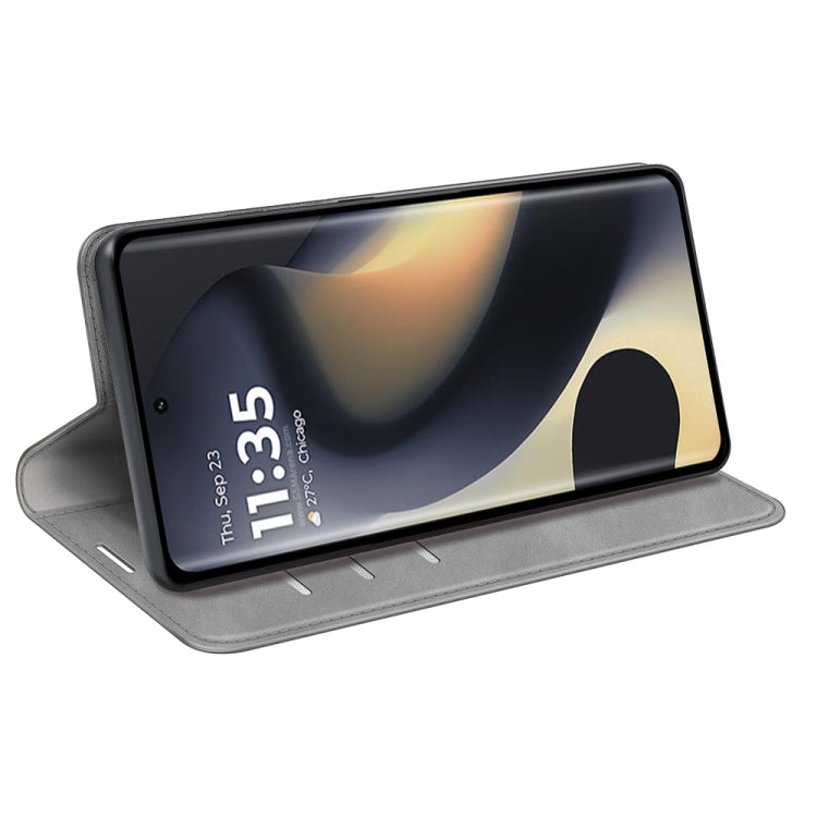 For Motorola Edge 5G 2024 Retro-skin Magnetic Suction Leather Phone Case