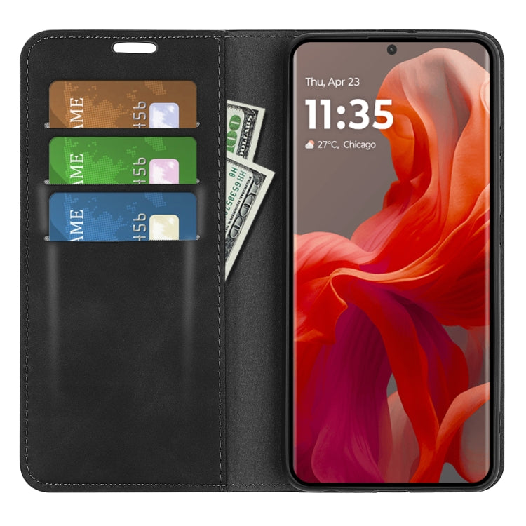 For Motorola Moto G85 5G Retro-skin Magnetic Suction Leather Phone Case