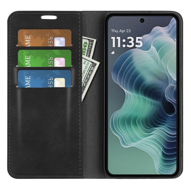 For Motorola Moto G35 5G Retro-skin Magnetic Suction Leather Phone Case