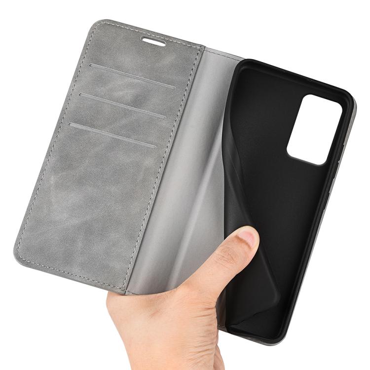 For Motorola Moto G35 5G Retro-skin Magnetic Suction Leather Phone Case