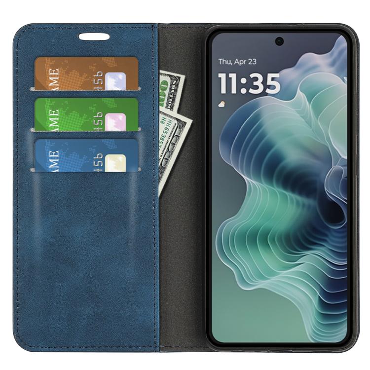 For Motorola Moto G35 5G Retro-skin Magnetic Suction Leather Phone Case