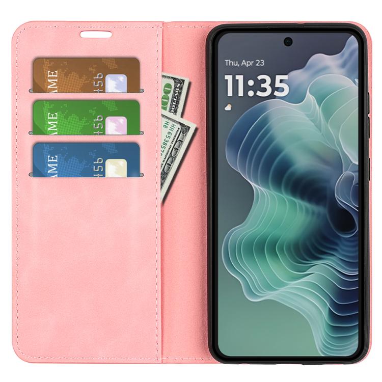 For Motorola Moto G35 5G Retro-skin Magnetic Suction Leather Phone Case