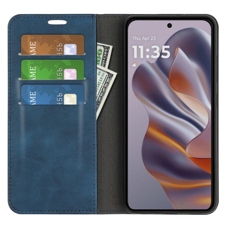 For Motorola Moto Edge 50 Neo 5G Retro-skin Magnetic Suction Leather Phone Case