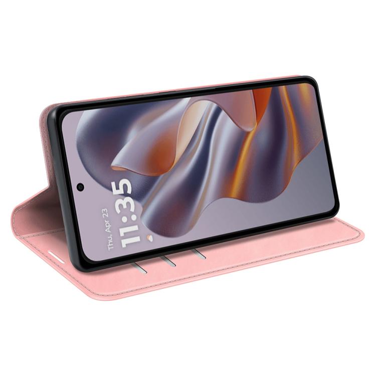 For Motorola Moto Edge 50 Neo 5G Retro-skin Magnetic Suction Leather Phone Case