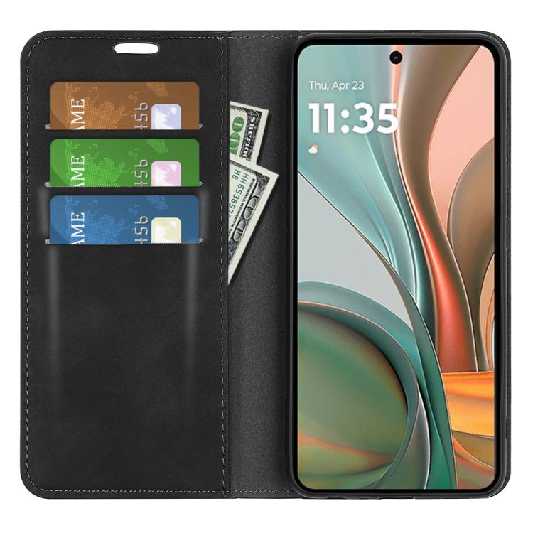For Motorola Moto G75 5G Retro-skin Magnetic Suction Leather Phone Case