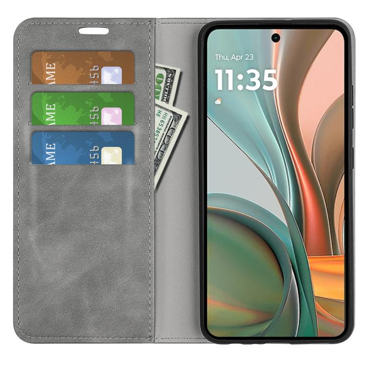 For Motorola Moto G75 5G Retro-skin Magnetic Suction Leather Phone Case