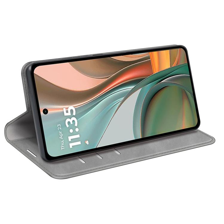 For Motorola Moto G75 5G Retro-skin Magnetic Suction Leather Phone Case
