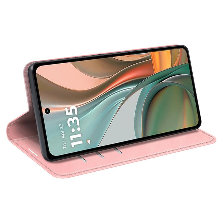 For Motorola Moto G75 5G Retro-skin Magnetic Suction Leather Phone Case
