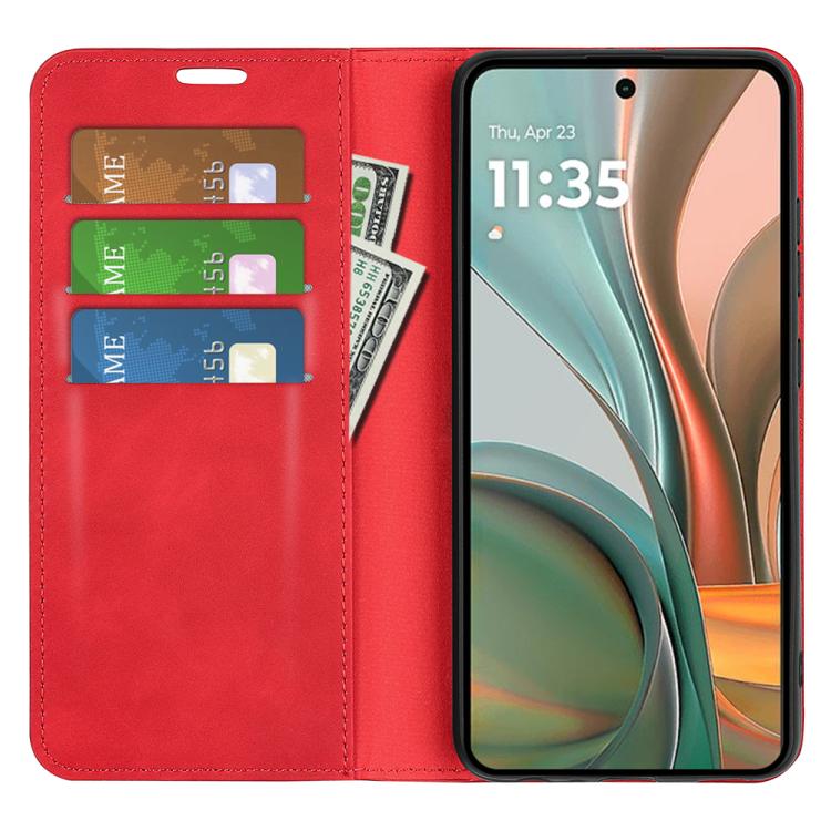 For Motorola Moto G75 5G Retro-skin Magnetic Suction Leather Phone Case