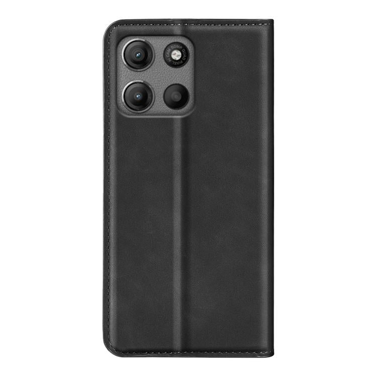For Motorola Moto G15 Retro-skin Magnetic Suction Leather Phone Case