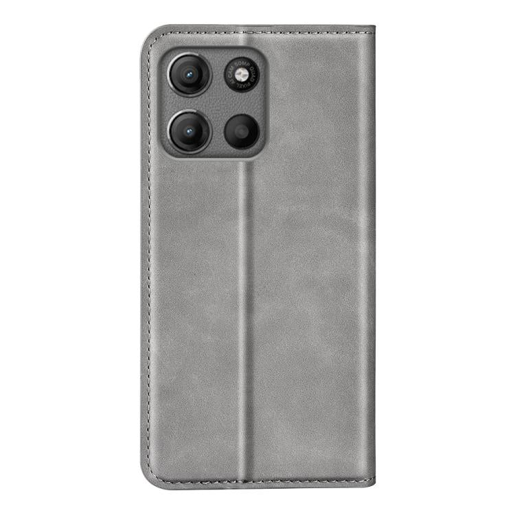 For Motorola Moto G15 Retro-skin Magnetic Suction Leather Phone Case