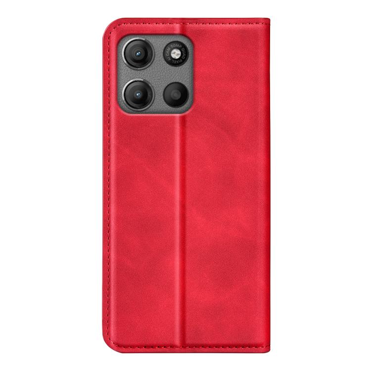 For Motorola Moto G15 Retro-skin Magnetic Suction Leather Phone Case