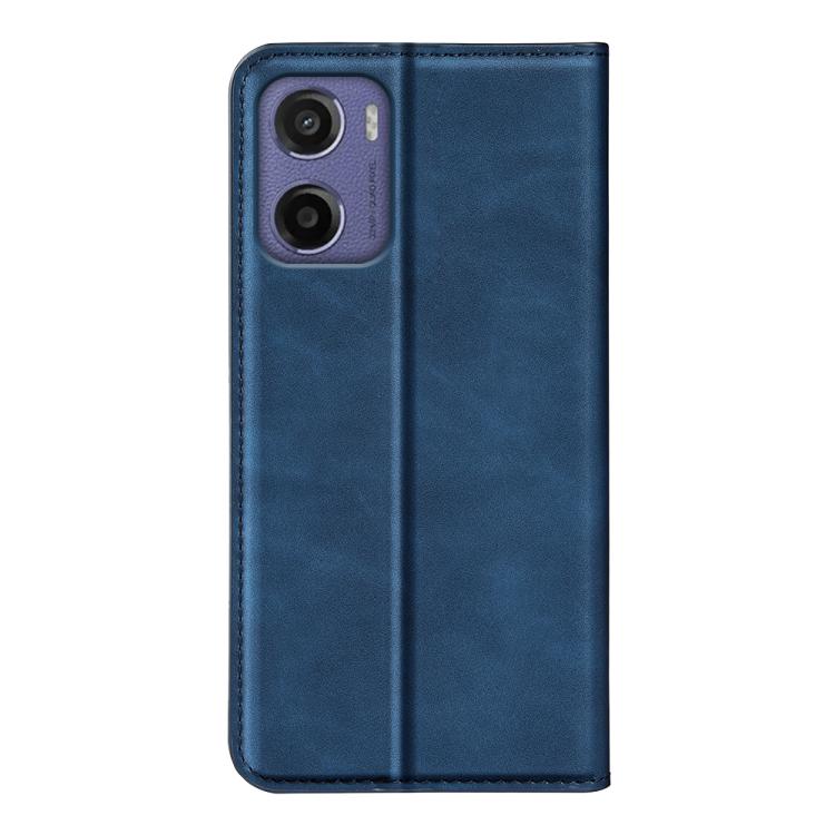 For Motorola Moto E15 Retro-skin Magnetic Suction Leather Phone Case