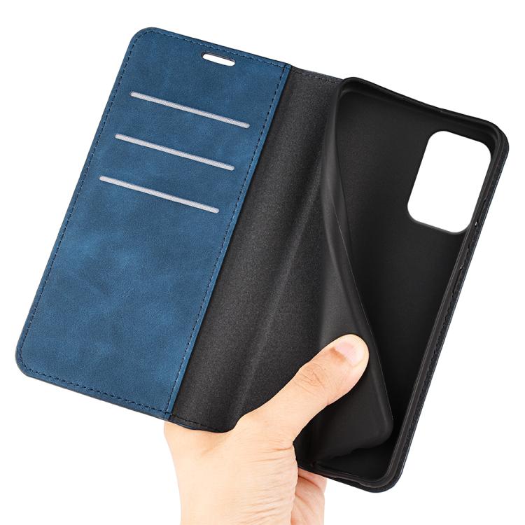 For Motorola Moto E15 Retro-skin Magnetic Suction Leather Phone Case