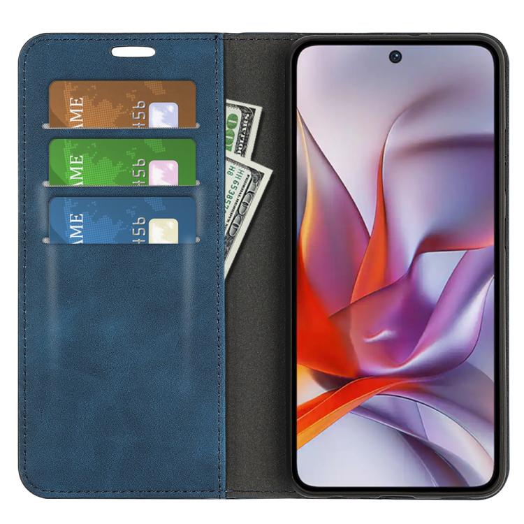 For Motorola Moto G 5G 2025 Retro-skin Magnetic Suction Leather Phone Case