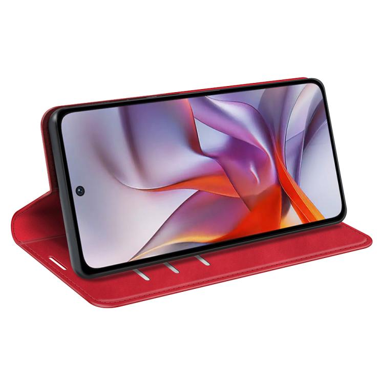 For Motorola Moto G 5G 2025 Retro-skin Magnetic Suction Leather Phone Case