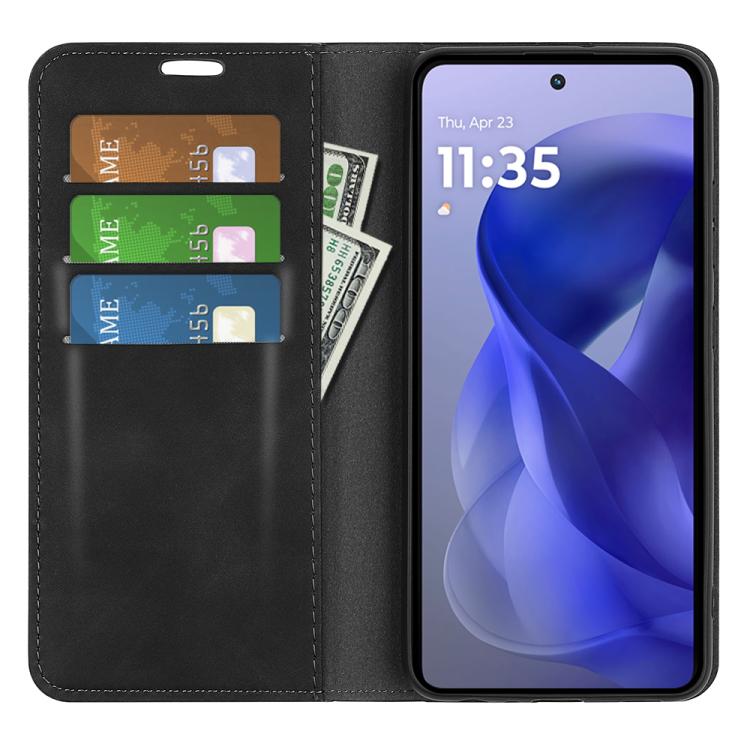 For Motorola Moto G Power 2025 Retro-skin Magnetic Suction Leather Phone Case