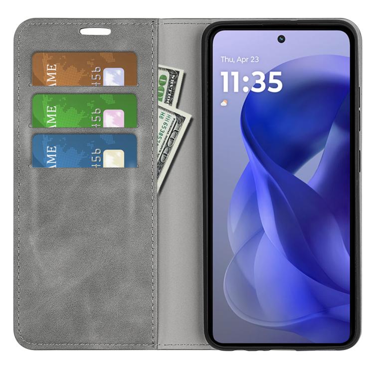 For Motorola Moto G Power 2025 Retro-skin Magnetic Suction Leather Phone Case