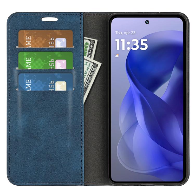 For Motorola Moto G Power 2025 Retro-skin Magnetic Suction Leather Phone Case