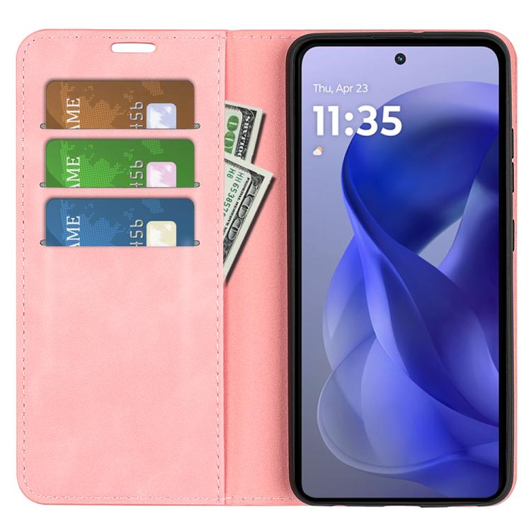 For Motorola Moto G Power 2025 Retro-skin Magnetic Suction Leather Phone Case